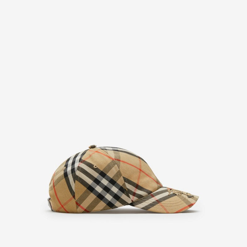 EKD Check Cotton Blend Baseball Cap