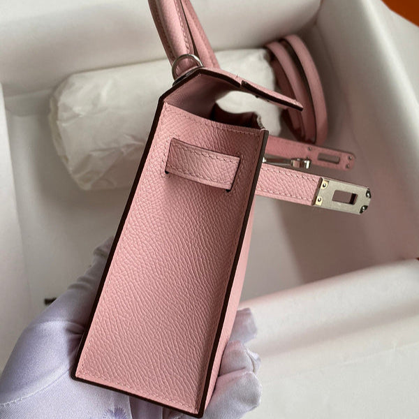 Hermes - Kelly 19 cm Rose nude