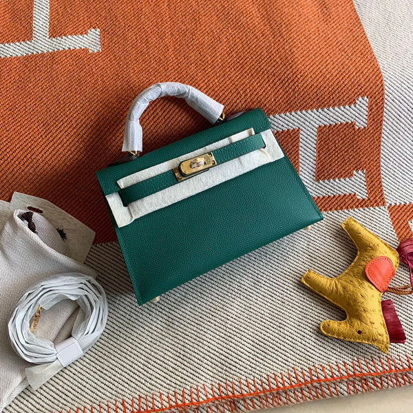 Hermes - Kelly 19 cm Vert bouteille