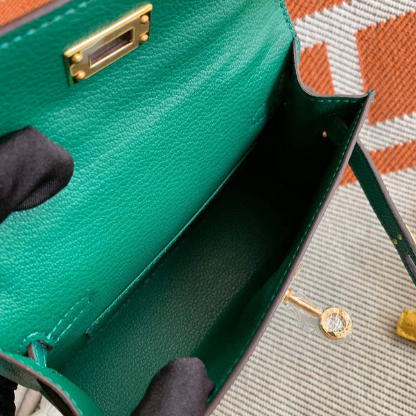 Hermes - Kelly 19 cm Vert bouteille
