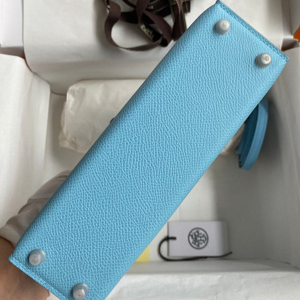Hermes - Kelly 19 cm Bleu azur