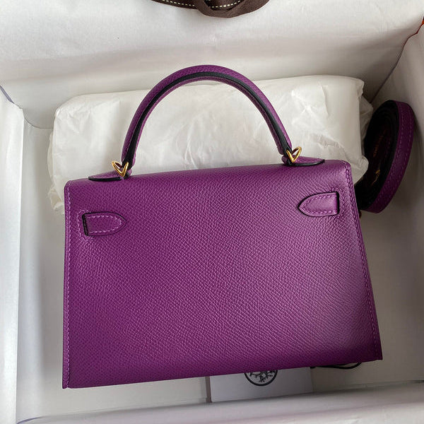 Hermes - Kelly 19 cm Violet améthyste