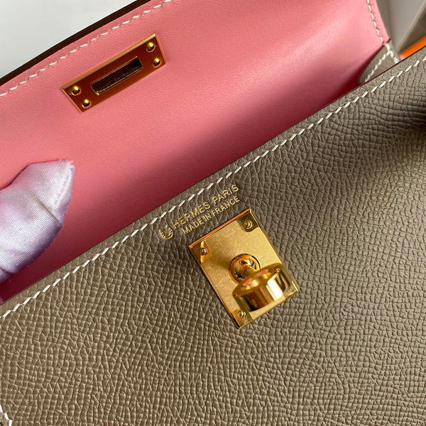 Hermes - Kelly 19 cm Taupe foncé
