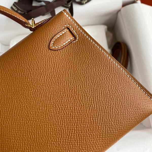 Hermes - Kelly 19 cm Marron cognac