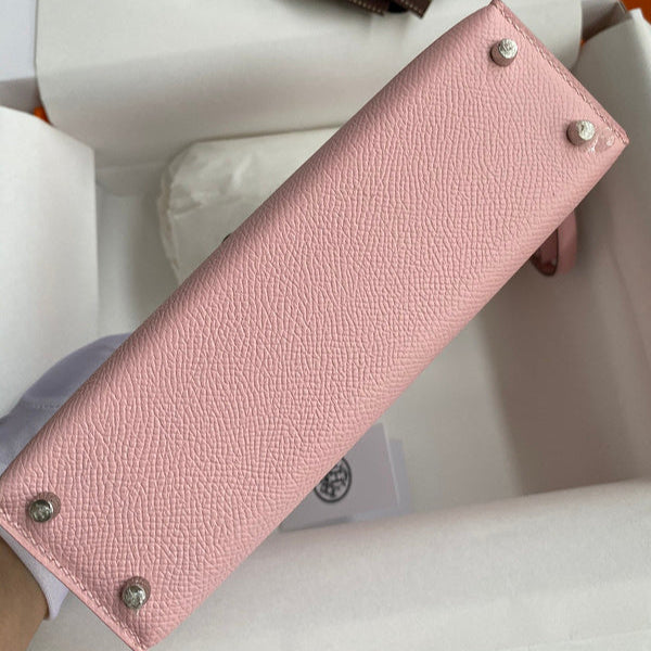 Hermes - Kelly 19 cm Rose nude