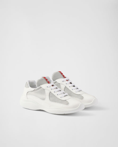 Prada America's Cup sneakers in white Bike fabric