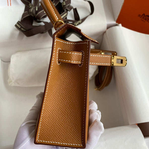 Hermes - Kelly 19 cm Marron cognac