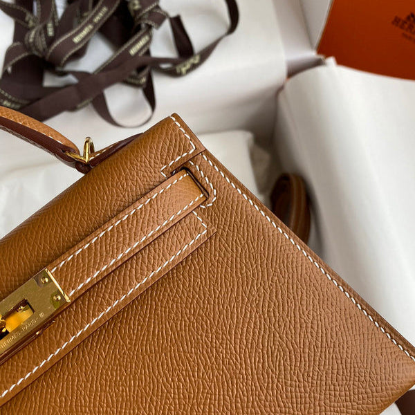 Hermes - Kelly 19 cm Marron cognac