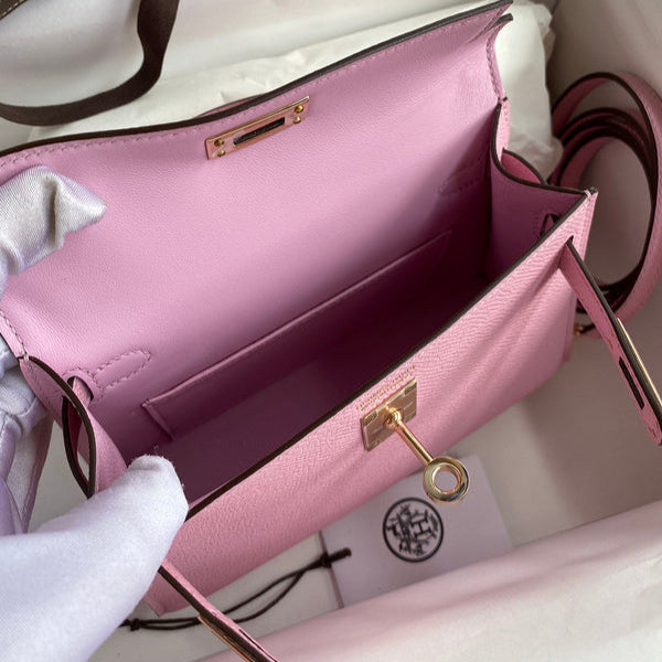 Hermes - Kelly 19 cm Rose clair
