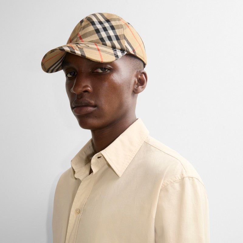 EKD Check Cotton Blend Baseball Cap