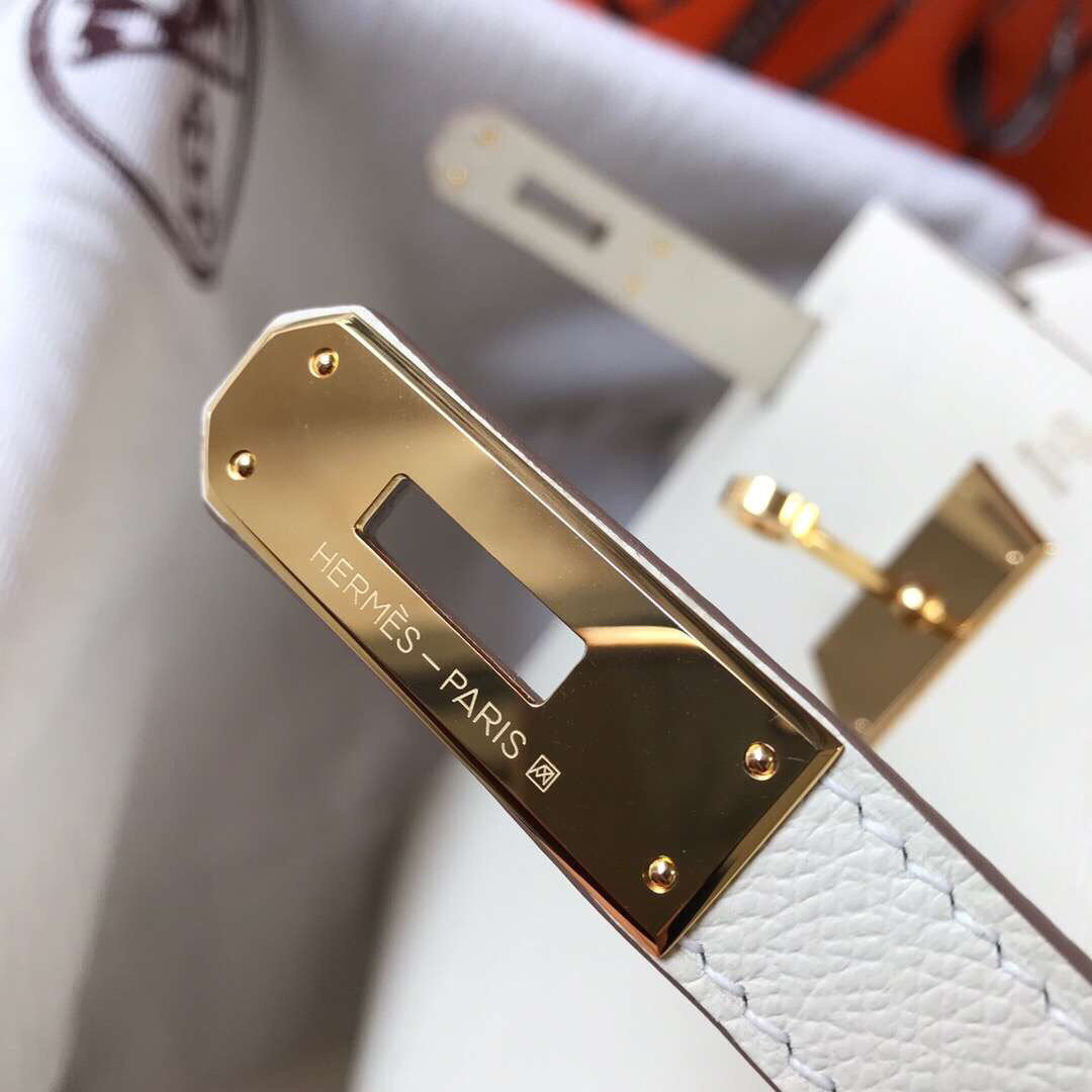 Hermes - Kelly 19 cm Blanc