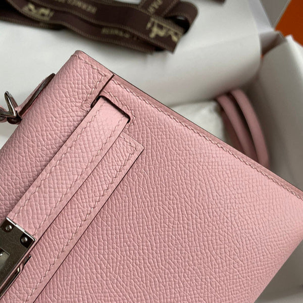 Hermes - Kelly 19 cm Rose nude