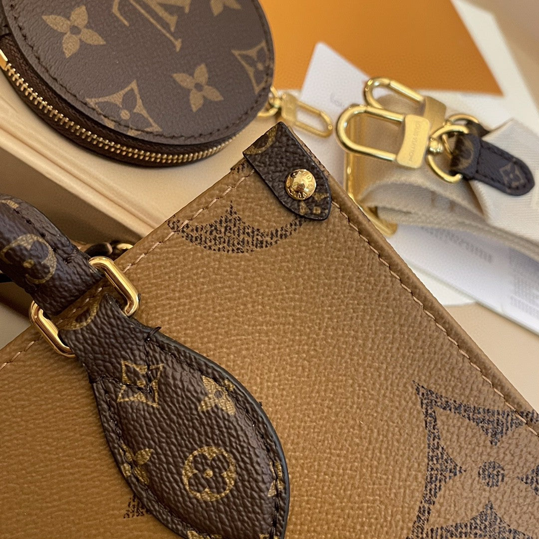 LV - Small OnTheGo BB Maron Double Tote