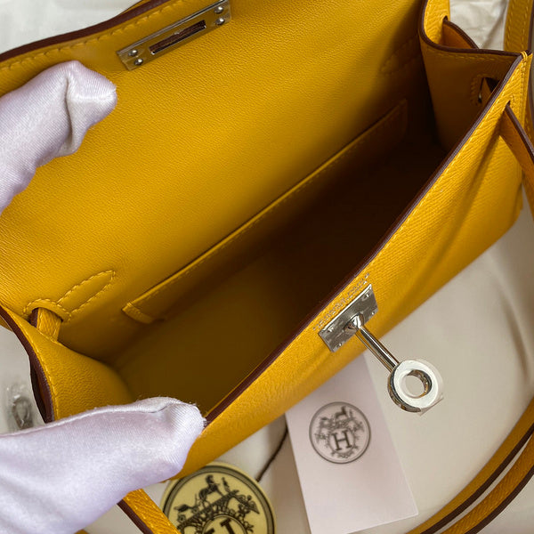 Hermes - Kelly 19 cm Miel doré