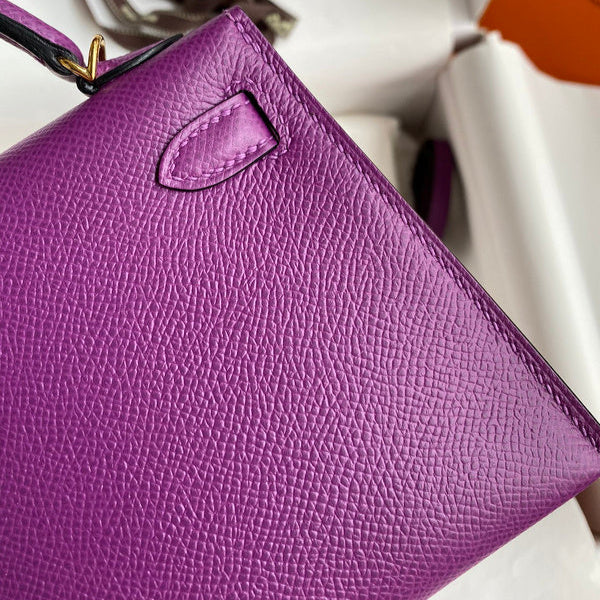 Hermes - Kelly 19 cm Violet améthyste