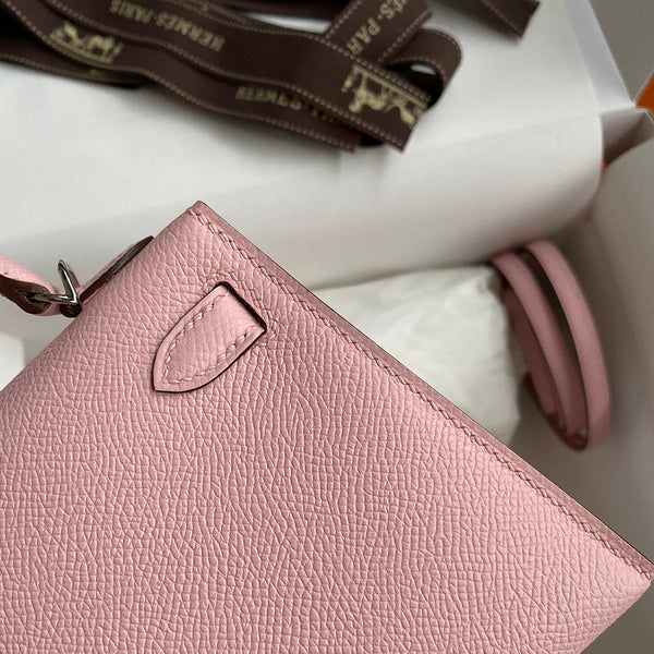 Hermes - Kelly 19 cm Rose nude