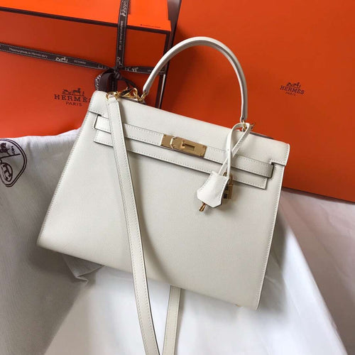 Hermes - Kelly 19 cm Blanc