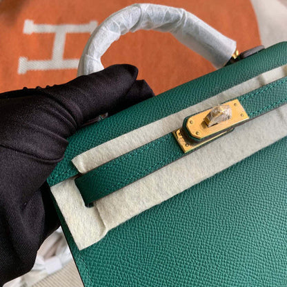 Hermes - Kelly 19 cm Vert bouteille