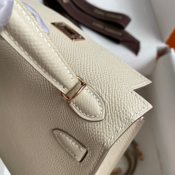 Hermes - Kelly  19 cm Crème Vanille