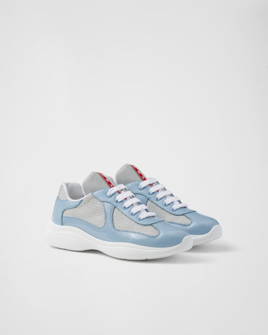 Prada America's Cup sneakers in sky blue Bike fabric