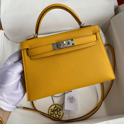 Hermes - Kelly 19 cm Miel doré
