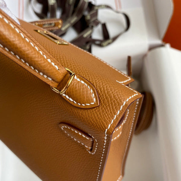 Hermes - Kelly 19 cm Marron cognac