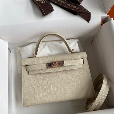 Hermes - Kelly  19 cm Crème Vanille