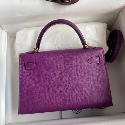 Hermes - Kelly 19 cm  Violet améthyste