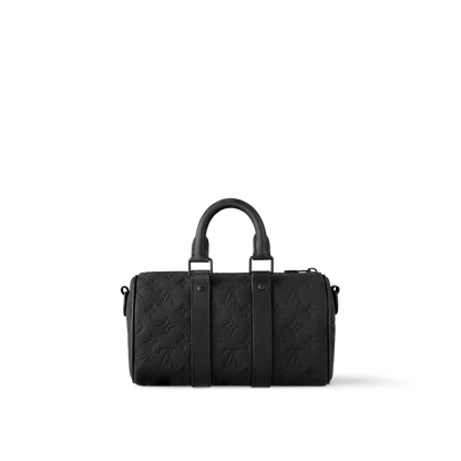 Keepall Shoulder Bag 25 Black Leather