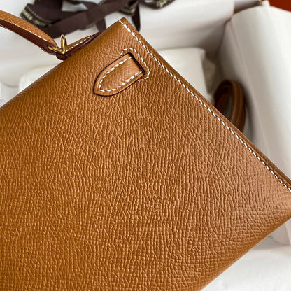 Hermes - Kelly 19 cm Marron cognac