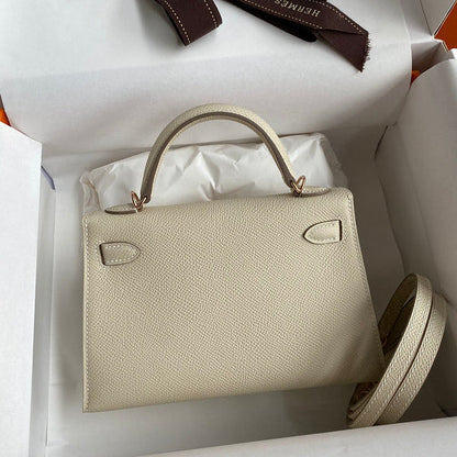 Hermes - Kelly  19 cm Crème Vanille