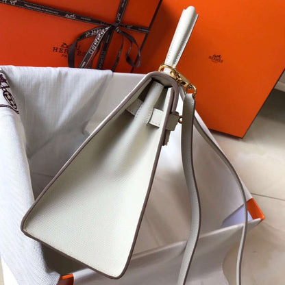 Hermes - Kelly 19 cm Blanc