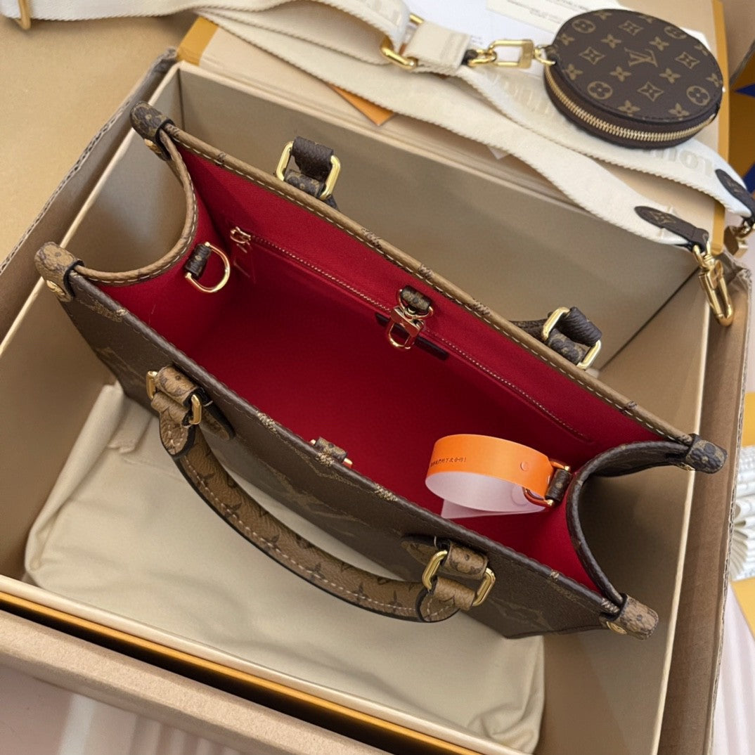 LV - Small OnTheGo BB Maron Double Tote