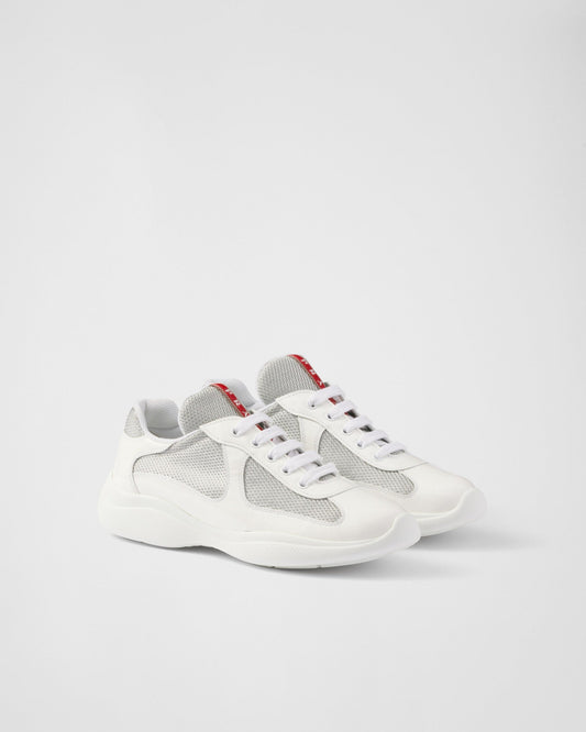 Prada America's Cup sneakers in white Bike fabric