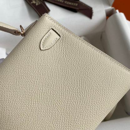 Hermes - Kelly  19 cm Crème Vanille