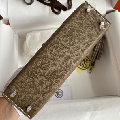 Hermes - kelly 19 cm Brun Taupe