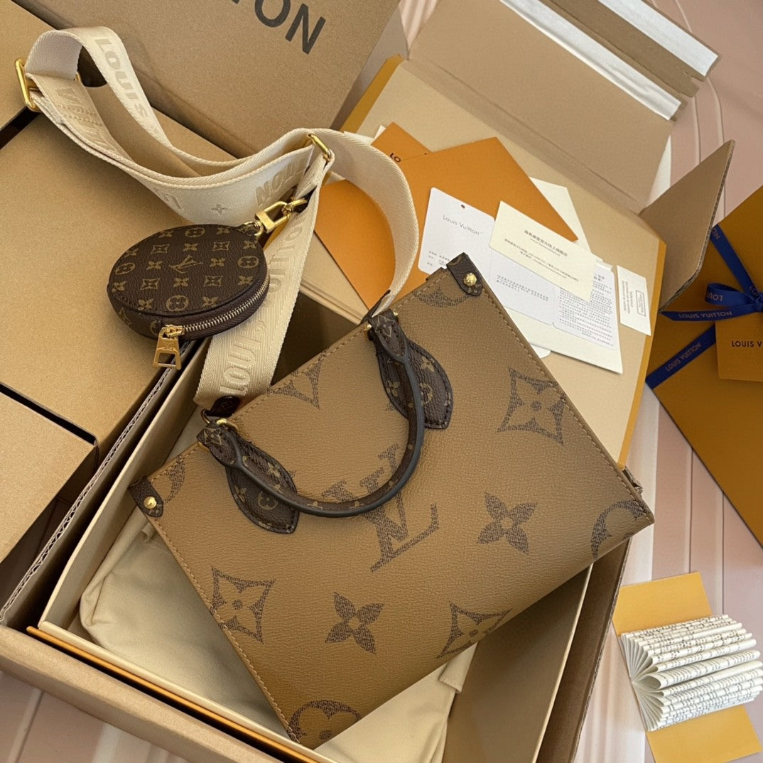 LV - Small OnTheGo BB Maron Double Tote