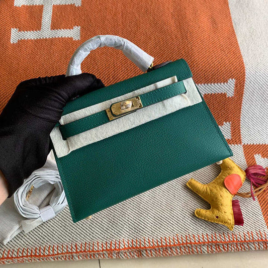 Hermes - Kelly 19 cm Vert bouteille