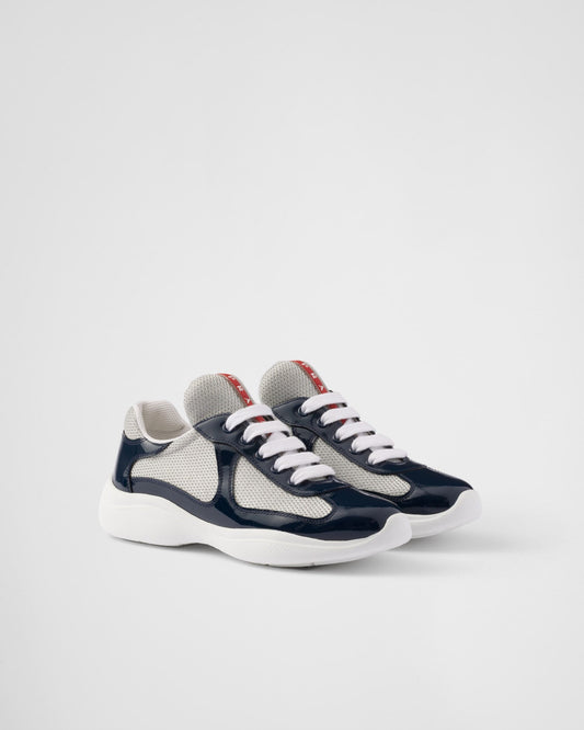 Prada America's Cup sneakers in royal blue Bike fabric