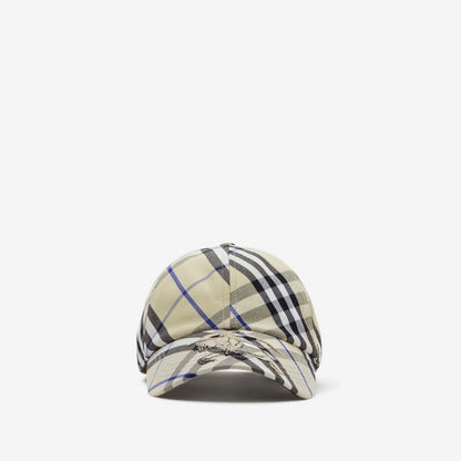 EKD LICHEN Check Cotton Blend Baseball Cap