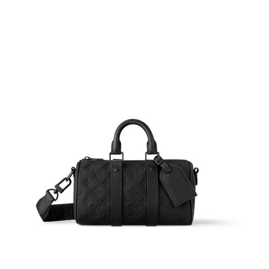 Keepall Shoulder Bag 25 Black Leather