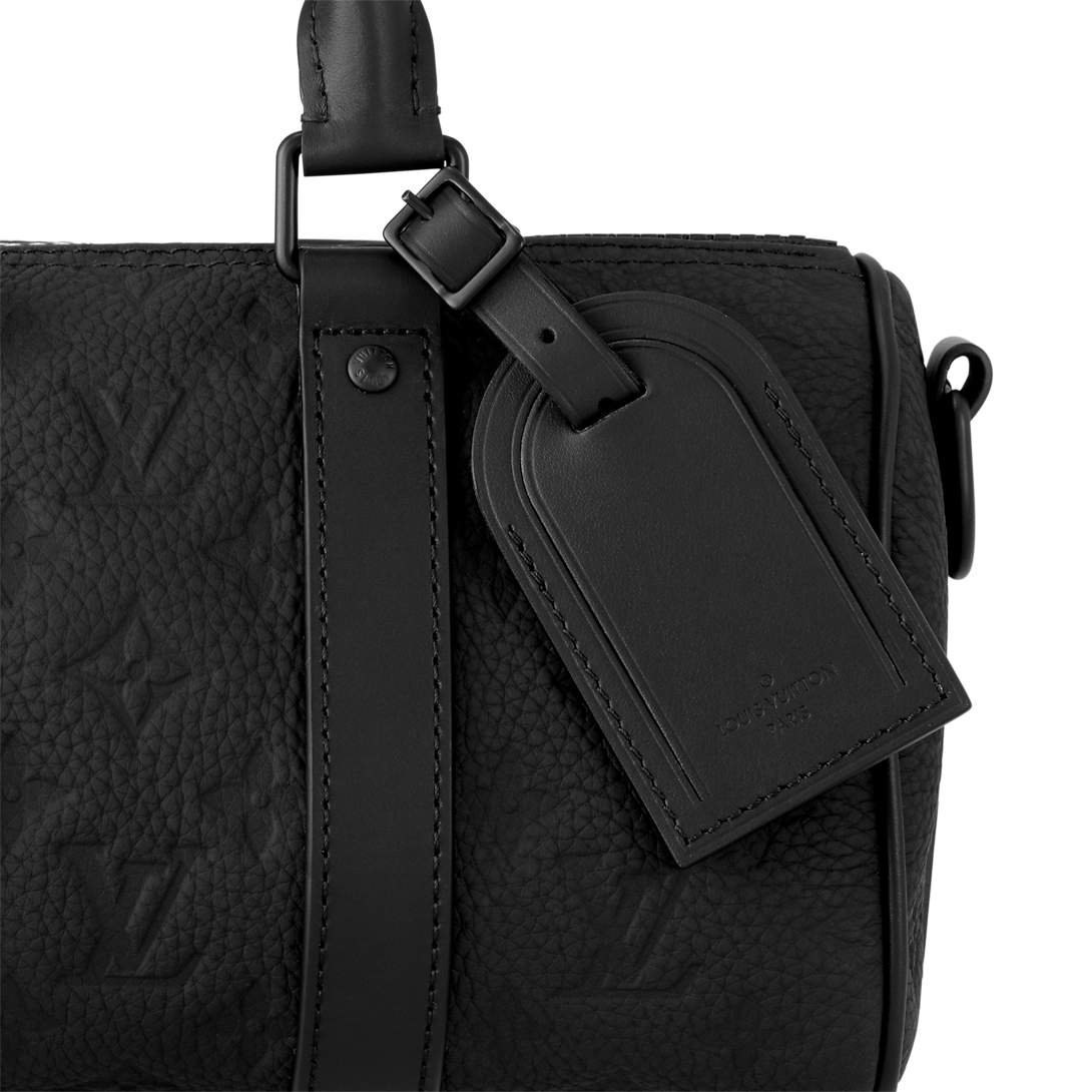 Keepall Shoulder Bag 25 Black Leather