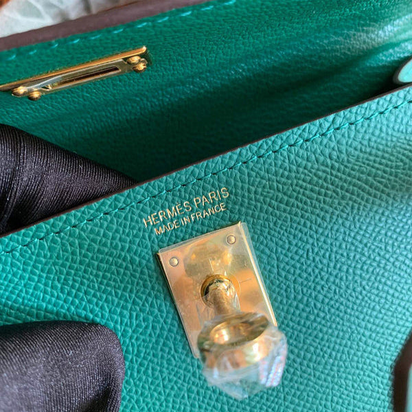 Hermes - Kelly 19 cm Vert bouteille