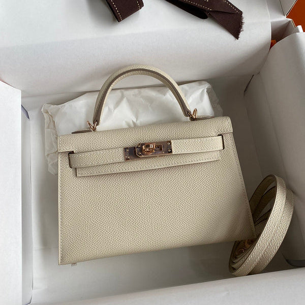 Hermes - Kelly  19 cm Crème Vanille