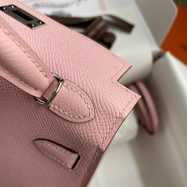 Hermes - Kelly 19 cm Rose nude