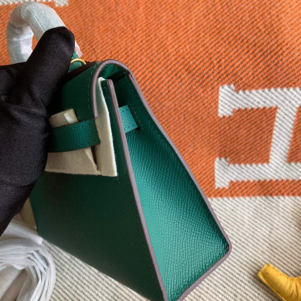 Hermes - Kelly 19 cm Vert bouteille