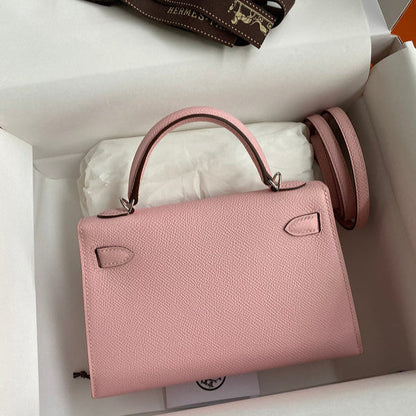 Hermes - Kelly 19 cm Rose nude
