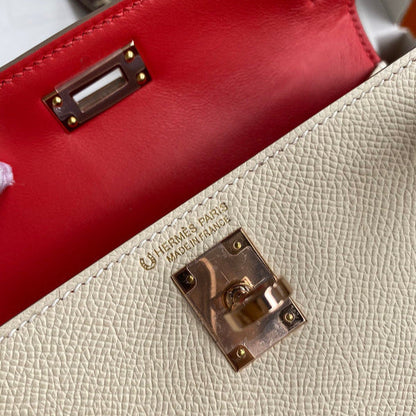 Hermes - Kelly  19 cm Crème Vanille