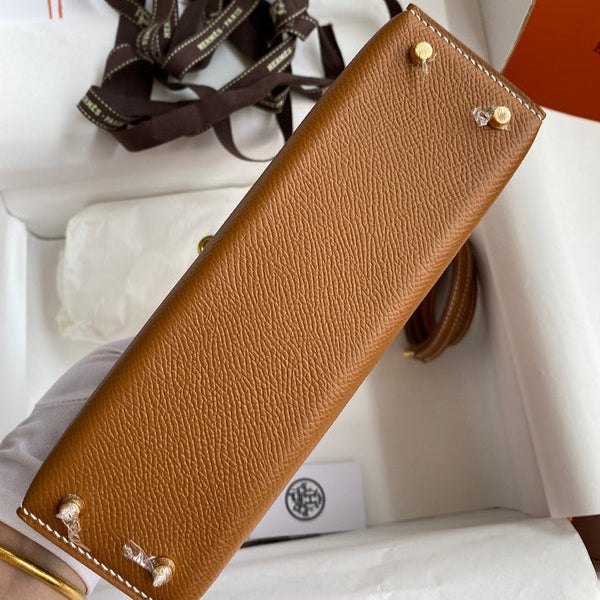 Hermes - Kelly 19 cm Marron cognac